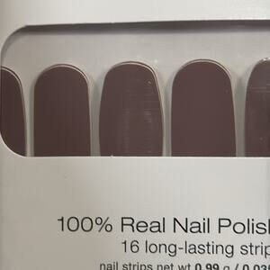 NWT Color Street "Upper East Side" Solid Brown Nail Strips